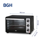 Horno Eléctrico Bgh 55 Litros DUO Bhe55m23n