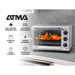 Horno Grill 40Lts Timer 60min 1500W Atma HGA4022PI Plateado