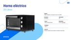 Horno de Mesa Electrico Enova 25L