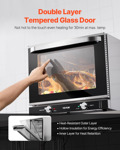Horno Tostador Eléctrico Comercial 66 L 2800 W Vevor