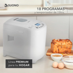 Fabrica Horno de Pan Suono 18 Programas LCD y Temporizador