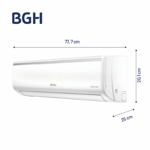 Aire Acondicionado Bgh Silent Air 3200 Bs35wchu Color Blanco