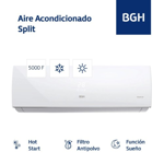 Aire Acondicionado Split Frio/Calor BGH BSH52WCU 4400F 5200W