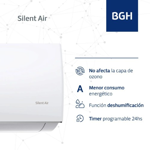 Aire Acondicionado Split Frio/Calor BGH BSH52WCU 4400F 5200W
