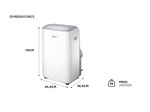 Aire Portátil BGH 3500W Frio Calor BP35WCDV