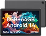 Tablet Jeazans Lastest 2024 Android 10.1 pulgadas, 8 GB de RAM y 64 GB de ROM