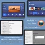 Tablet DMOAO D3 Android 14 10,1" 128 GB ROM 18 GB RAM Azul