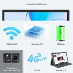 Tablet Relndoo Android 12 de 10 pulgadas, 8 GB de RAM, 128 GB de ROM, 1 TB