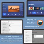 Tablet DMOAO 2024 Android 14 10,1" 128 GB ROM 18 GB RAM Oro