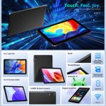 Tablet Rebecco Android de 10 pulgadas, 10 GB de RAM, 128 GB de ROM, 6000 mAh