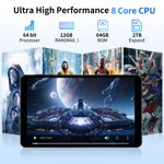 Tablets y Android 14 de 8 pulgadas, 12 GB de RAM, 64 GB de ROM, 2 TB, gris