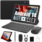 Tablet Jeazans Android 14 10.1 pulgadas, 64 GB de almacenamiento, expansión de 1 TB