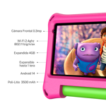 Tablet Proton Kids 7 64Gb Rom/4Gb Ram funda anti golpes Rosa