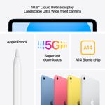 Tableta Apple iPad 10ª generación 256GB Amarilla Wi-Fi 6+ 5G