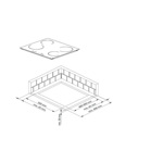 Anafe Vitroceramico Domec MS 261, 4 Hornallas