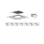 Anafe Vitroceramico Domec T-02, 2 hornallas