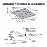Anafe Electrico Whirpool 60cm Vitroceramico AKT8090L