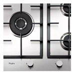 Anafe a Gas Empotrable Whirlpool Gma9522ix Inox 5 hornallas 