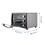 HORNO ELECTRICO TRAMONTINA GLASS COOK - 40LTS (GLASS COOK 40L HEG)