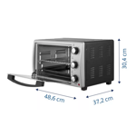 HORNO ELECTRICO TRAMONTINA SILVER GLASS COOK - 30LTS (GLASS COOK 30L HEG)