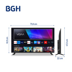 Smart TV LED HD 32" BGH VIDAA B3225H5