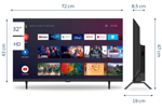 Smart TV HD BGH B3222S5A 32" con Android TV
