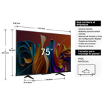 Smart TV 75" Hisense 75Q6N QLED 4K UHD con Google TV