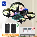 Drone Swifsen para niños con cámara, interior, 2 baterías y Li