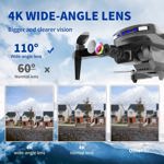 Motor sin escobillas Drone TizzyToy con cámara 4K FPV y batería de 40 minutos