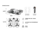 Drone Gris DJI Neo Motion Fly More Combo 4k 3 baterías 
