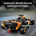 Coche de carreras de Fórmula 1 McLaren de Toy LEGO Speed Champions 2023