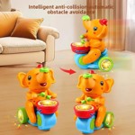 Juguete Musical Elefante con Luz LED y Actividades Sensoriales Yellow