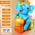 Juguete Musical Elefante con Luz LED y Actividades Sensoriales Yellow