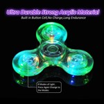 Fidget Spinner LED Cristal que Brilla en la Oscuridad brown