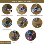 Fidget Spinner LED Cristal que Brilla en la Oscuridad brown