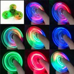 Fidget Spinner LED Cristal que Brilla en la Oscuridad brown