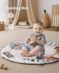 Agenda Blissful de Baby Play Gym con tapete y 6 juguetes sensoriales