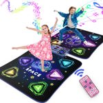 Alfombra de baile ANNKIE para niños de 3 a 12 años con 12 botones iluminados