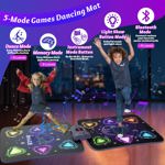 Alfombra de baile ANNKIE para niños de 3 a 12 años con 12 botones iluminados