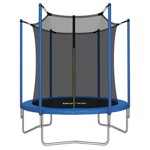 Cama Elástica 8FT – 244cm Azul Premium Reforzada