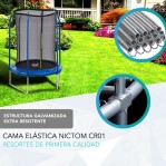 Cama Elástica Reforzada Nictom CR01 1,85 mts Red Protectora Niños