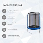 Cama Elástica Reforzada Nictom CR01 1,85 mts Red Protectora Niños