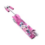 Monopatín Infantil Plegable 3 Ruedas Disney Fucsia