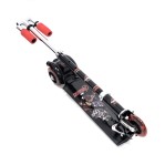 Monopatín Infantil Plegable 3 Ruedas Avengers Negro