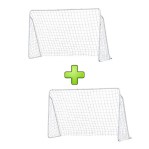 Combo 2 arcos de futbol Exahome 80x50cm