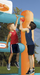 Cancha Inflable Little Tikes De Fútbol Y Baloncesto