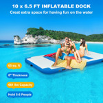 Muelle Flotante Inflable 3 X 2 M Para 5-6 Personas