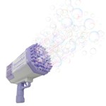 Pistola Burbujas Violeta Rocket Bubble Gum