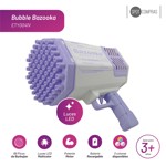 Pistola Burbujas Violeta Rocket Bubble Gum
