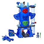 Playset PJ Masks Deluxe Battle HQ con 2 figuras de acción